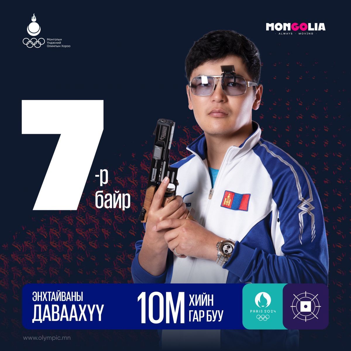 ПАРИС 2024: Э.Даваахүү 7-р байрт шалгарч, дараагийн шатанд өрсөлдөхөөр боллоо