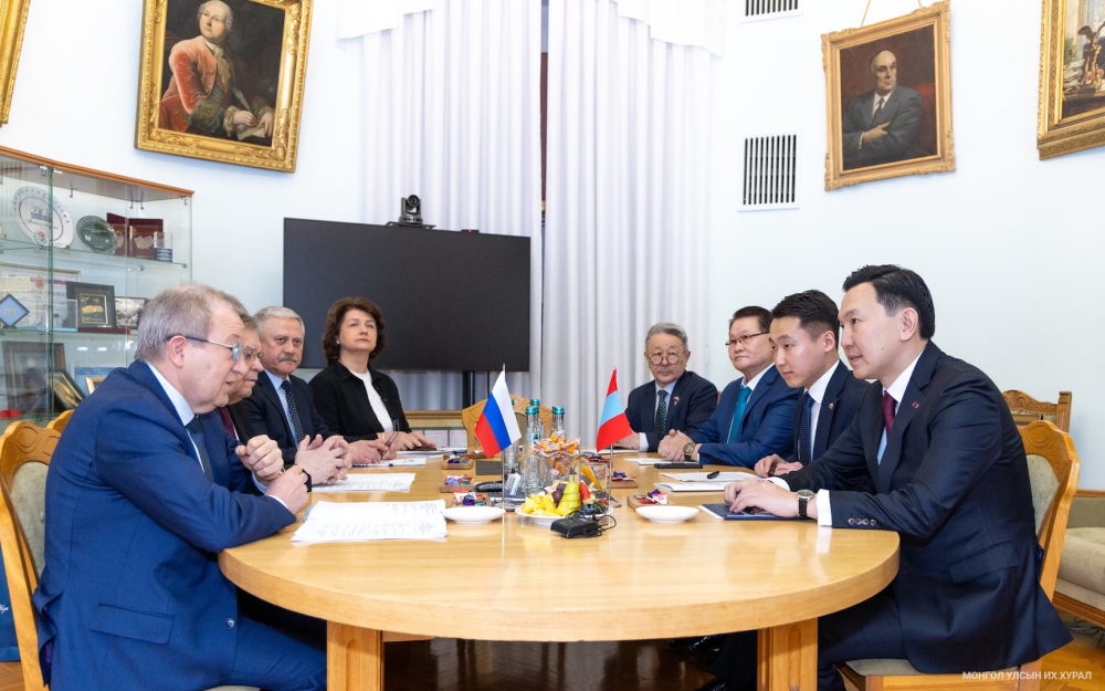 Монгол Улсын Их Хурлын дарга Н.Учрал Оросын Шинжлэх Ухааны Академид зочлов