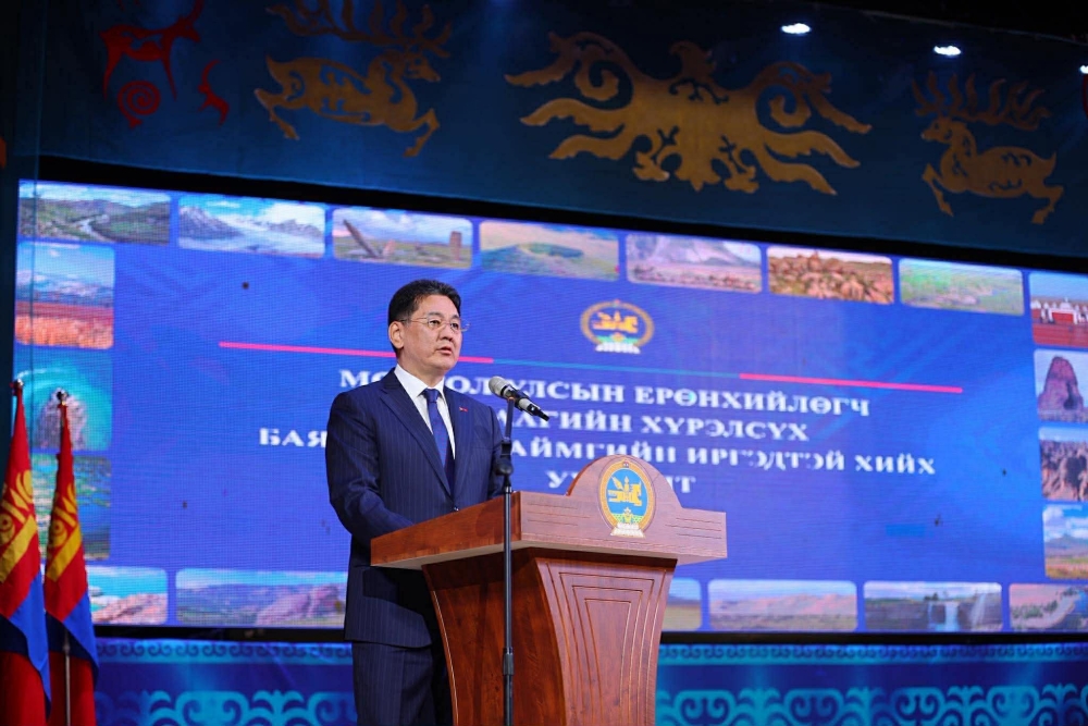 Монгол Улсын Ерөнхийлөгч У.Хүрэлсүх Баян-Өлгий аймагт ажиллаж байна