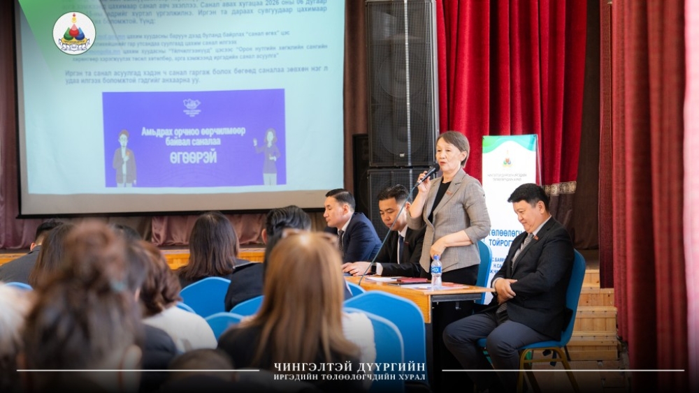 НЭГДҮГЭЭР ТОЙРГИЙН ИРГЭДТЭЙ УУЛЗЛАА
