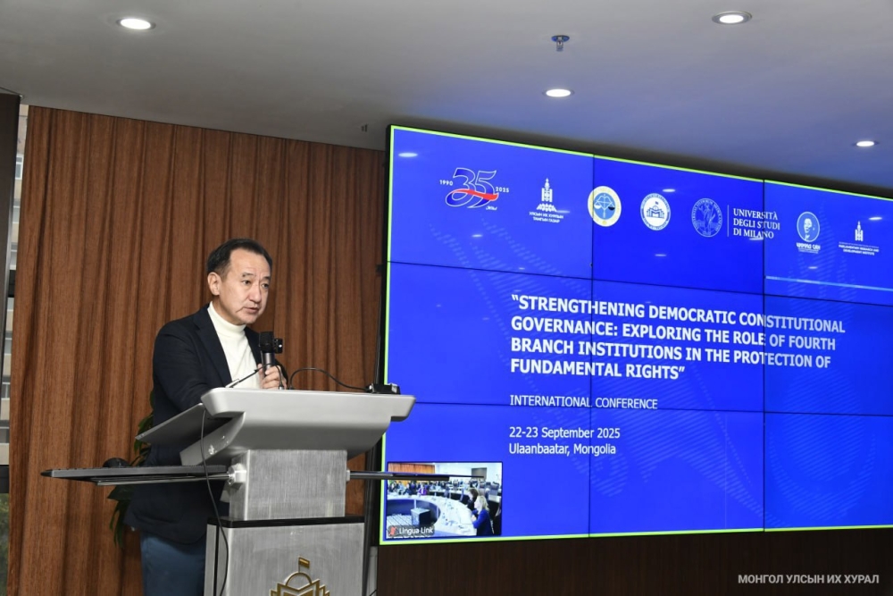 “Ардчилсан Үндсэн хуульт засаглалыг бэхжүүлэх нь" сэдвээр 10 улсын эрдэмтэн, судлаачид хэлэлцүүлэг өрнүүлж байна