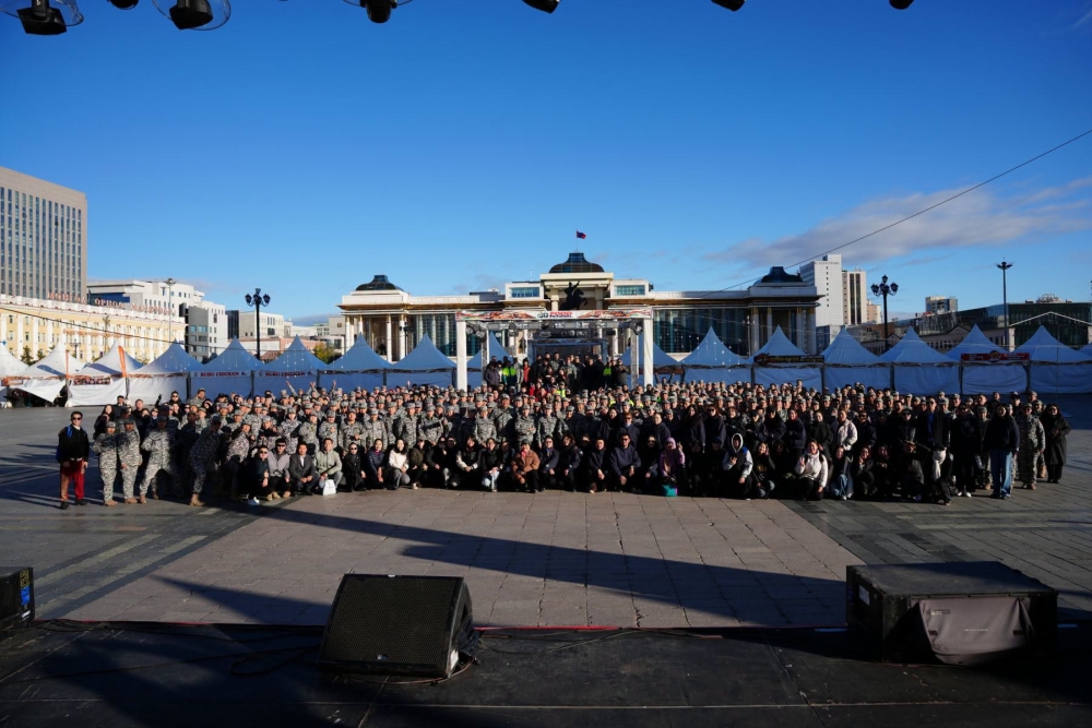 АЛБА ХААГЧДЫН УРИАЛСАН “ЭРҮҮЛ МОНГОЛ ХҮН” ӨГЛӨӨНИЙ ДАСГАЛД 500 ГАРУЙ ХҮН НЭГДЛЭЭ