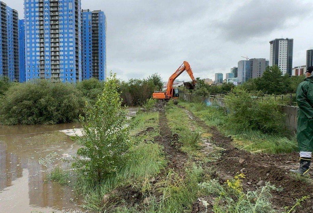 Сэлбэ, Дунд гол дагуу 1400 шоо метр лаг хагшаасыг цэвэрлэн гаргав