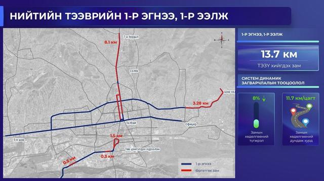 Таван чиглэлд нийтийн тээврийн автобусны нэгдүгээр эгнээг үе шаттай өргөтгөнө